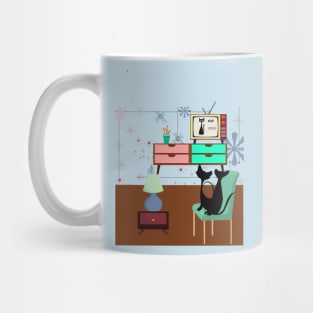 Retro Cat TV Mug